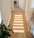 Ver imagem 4 de Tapete Passadeira Boho Listrado 45x140cm Natural/Cobre - Antiderrapante FASTLAR