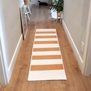 Ver imagem 2 de Tapete Passadeira Boho Listrado 45x140cm Natural/Cobre - Antiderrapante FASTLAR