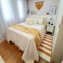 Ver imagem 1 de Tapete Passadeira Boho Listrado 45x140cm Natural/Cobre - Antiderrapante FASTLAR