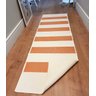 Tapete Passadeira Boho Listrado 45x140cm Natural/Cobre - Antiderrapante FASTLAR - 3