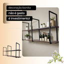 Ver imagem 6 de Prateleira Suspensa Grande Demolição Aurora Nicho Estilo Industrial para Cozinha Sala Area Gourmet