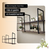 Prateleira Suspensa Grande Demolição Aurora Nicho Estilo Industrial para Cozinha Sala Area Gourmet - 6
