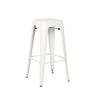 Banqueta Portland Aço Alta Branco - Goede