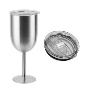 Taça Térmica Parede Dupla em Inox 480ml Prata Dolce Home