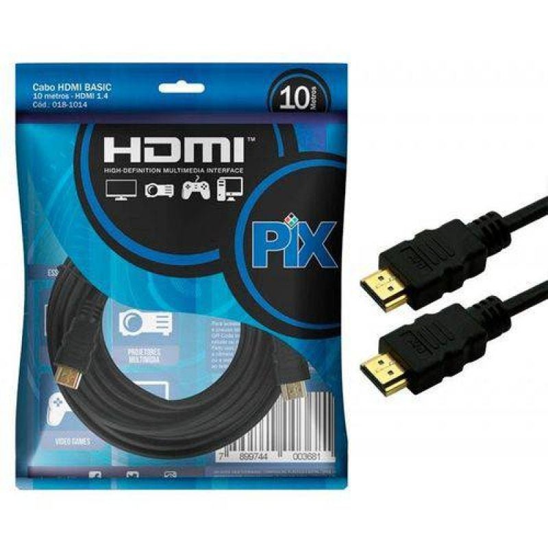 Cabo HDMI Basic 1.4 15 Pinos Ultra Hd 4K 10 Metros Chipsce