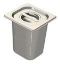 Ver imagem 3 de Lixeira Inox Banheiro Cesto Tampa Basculante 3,5 L Escritório Technox