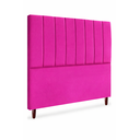 Ver imagem 2 de Cabeceira de Cama Box Carla Casal Queen 160 Cm Oxford Rosa Pink do Lar Móveis e Decoração