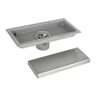Ralo Linear Oculto Inox 20cm Invisivel Banheiro Lavabo Lavanderia Anti Odor Resistente Seguro - 3