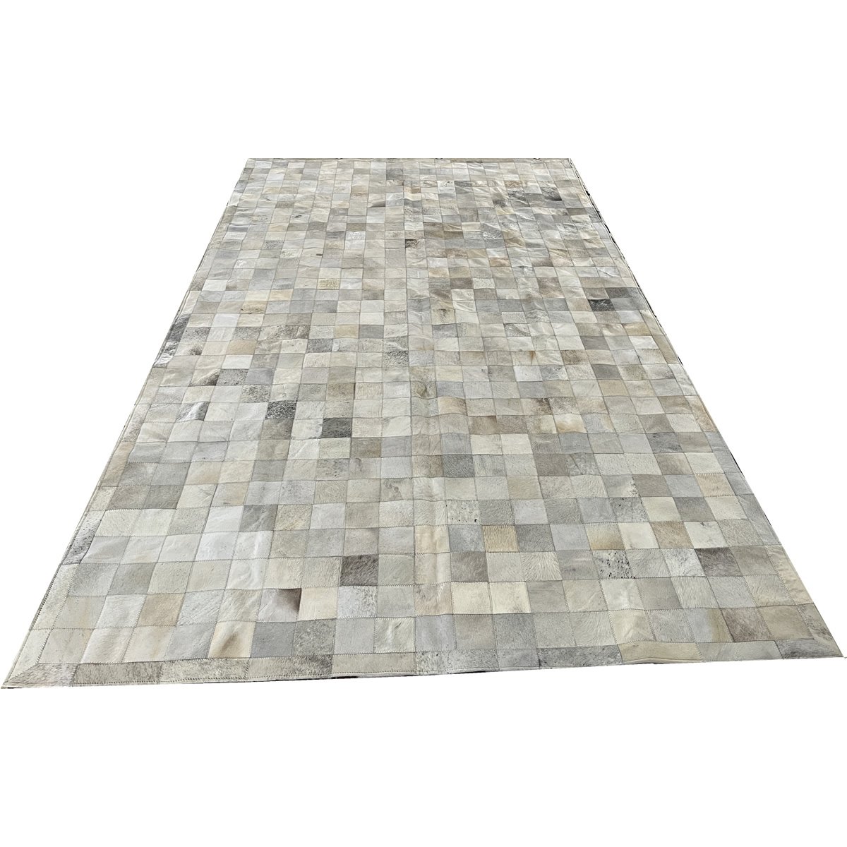 Tapete De Couro cinza griss 2,00x3,50 c/b peça 10x10