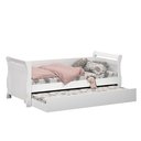 Ver imagem 2 de Bicama Bella Solteiro Branca com Cama Auxiliar – Ideal para Quarto Infantil e Juvenil