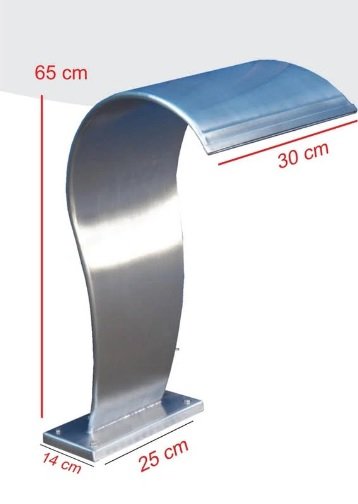 Cascata Pequena Piscina Inox 304 Elegância Ótimo Acabamento - 3