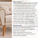Ver mais imagens de Poltrona Decorativa Linho Premium Base Madeira Maciça Aurea