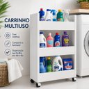Ver imagem 2 de Carrinho para Cozinha Banheiro Lavanderia Funcional Multiuso