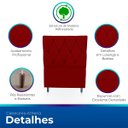 Ver imagem 3 de Cabeceira Estofada para Cama de Solteiro 90 Athena Suede