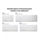Ver imagem 5 de Placas Cabeceira Casal 140cm X 60cm 7 Placas Courino Branco