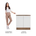 Ver imagem 5 de Balcão Madesa Stella 80 cm 2 Portas Rustic/Branco Cor:Rustic/Branco