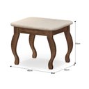 Ver imagem 5 de Penteadeira Camarim New Seul Malbec/off White com Banqueta Almofadada - Móveis Luapa
