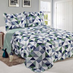 Colcha Evoluition Patchwork Queen 240x260 Veridiana Camesa - 1 Colcha Evoluition Patchwork Queen 240x260 Veridiana Camesa - 1