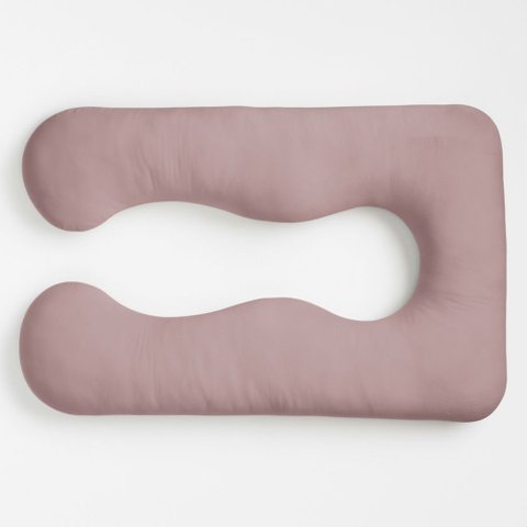 Almofada Travesseiro de Corpo Gestante Relaxante Isa Grande Macia Veludo Rosé - Desk Design