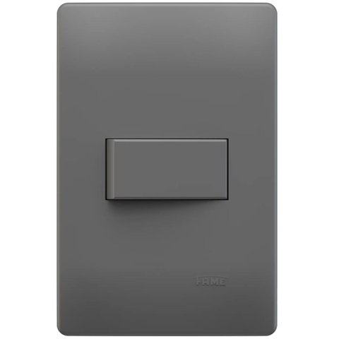 Conjunto Interruptor Simples 4x2 10A 250 Volts Habitat Onix - 06145784 - Fame