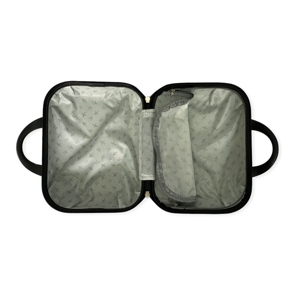 Malas de Viagem Kit 3 Peças Bordo Com Rodinha Cadeado Bolsa cor:Verde água - 5