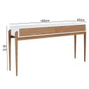 Ver imagem 2 de Aparador Hall de Entrada Brisa 160cm C/ Gavetas Moderno Merk