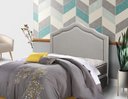 Ver imagem 3 de Cabeceira Irlanda New Plus Casal 1400mm Veludo Adar Off White - Simbal