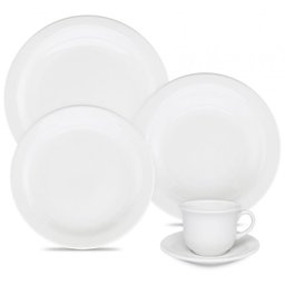 Aparelho de Jantar Chá Floreal White 30 Peças Oxford - 1 Aparelho de Jantar Chá Floreal White 30 Peças Oxford - 1