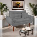 Ver imagem 3 de Kit 01 Namoradeira Opala + 02 Almofadas Cheias Suede