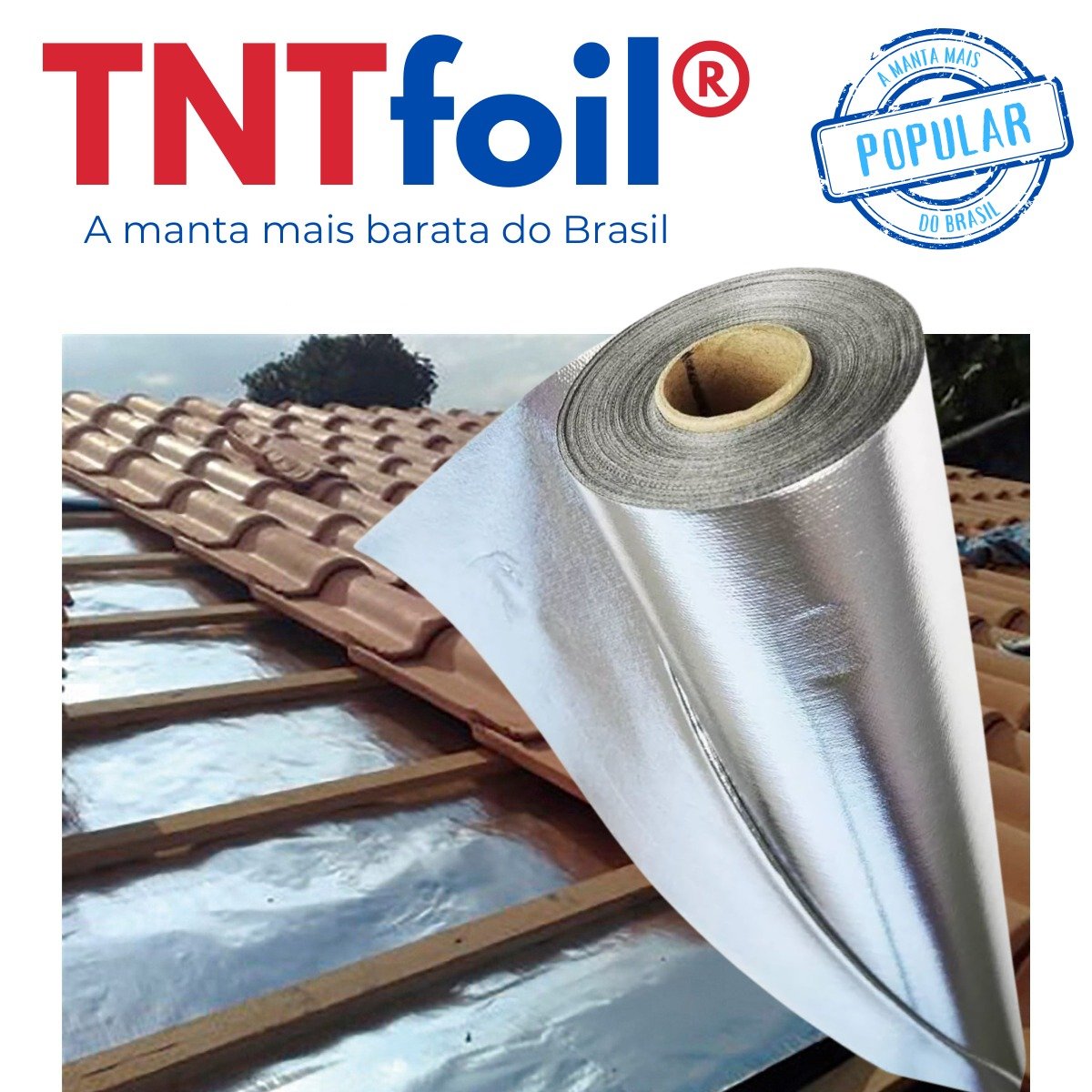 Manta Térmica para Telhado Tntfoil 2 Faces 25 M² + Fita(s) - 4