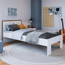 Ver imagem 1 de Cama de Solteiro para Colchões de 190x90cm Los Angeles Branco CM092 Art In Móveis