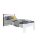 Ver imagem 1 de Cama de Solteiro para Colchões de 190x90cm Los Angeles Branco Cm092 Art In Móveis