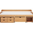 Ver imagem 4 de Cama Solteiro com 5 Gavetas Madeira Maciça Floro Marrom/Pine