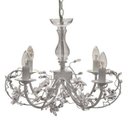 Ver imagem 1 de Lustre com pingentes Linha Fani Branco 4 lâmpadas Mabruk