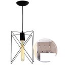 Ver imagem 1 de Pendente Luminaria Estrela Lowcost Cozinha Quarto Preto