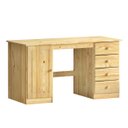 Ver mais imagens de Escrivaninha Madeira Mesa 4 Gavetas 1 Porta Manager Natural