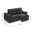 Ver imagem 3 de Sofá Retrátil e Reclinável 210cm Botero CabeCasa MadeiraOriginals