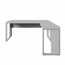 Ver imagem 5 de Mesa L Escritório Industrial 1,70m X 0,70m Pés Metal F5 Cor:cinza