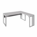 Ver imagem 4 de Mesa L Escritório Industrial 1,70m X 0,70m Pés Metal F5 Cor:cinza