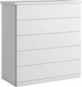 Ver imagem 1 de Cômoda para quarto 5 gavetas corrediças telescópicas - Capri-Branco - Bianchi Móveis