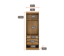 Ver imagem 2 de Modulado Completo de Canto Solteiro 5 Portas 6 Gavetas - Linea-cumaru - Móveis Novo Horizonte