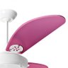 Ventilador de Teto Infantil Platun Branco Loren Sid Pás Rosa Pink M2 - 127V - 2