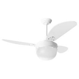 Ventilador de Teto Loren Sid Platun Branco Pás Brancas M2 - 127V - 1