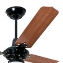 Ver imagem 2 de Ventilador de Teto Lumi Loren Sid Preto Pás Mogno M3 - 220v