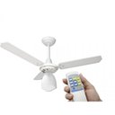 Ver imagem 1 de Ventilador de Teto Lumi Loren Sid Branco Pás Brancas com Controle Remoto - 220V