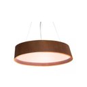Ver imagem 1 de Lustre Pendente Oval 78cm em Madeira Imbuia