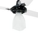 Ver imagem 2 de Ventilador de Teto Lumi Loren Sid Preto Pás Transparentes M3 - 220v