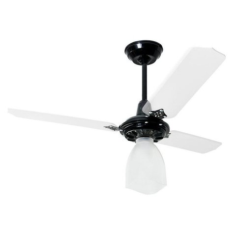 Ventilador de Teto Lumi Loren Sid Preto Pás Transparentes M3 - 220v
