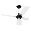 Ver imagem 1 de Ventilador de Teto Lumi Loren Sid Preto Pás Transparentes M3 - 220v