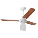 Ver imagem 1 de Ventilador de Teto Lumi Loren Sid Branco Pás Mogno M3 - 127V